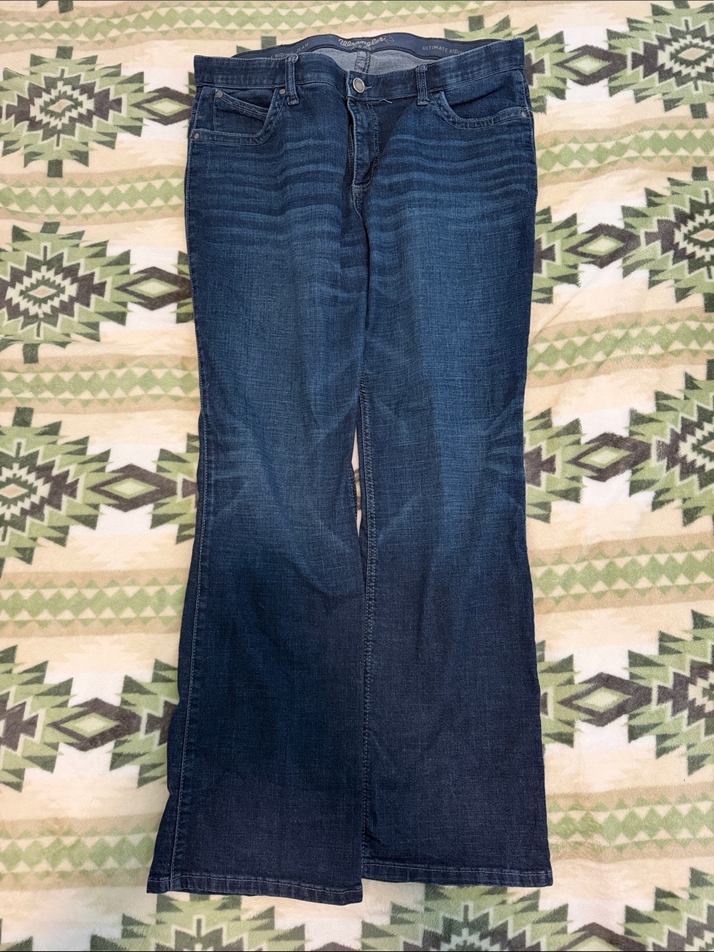 Wrangler Women's Dark Blue Flare Jeans
